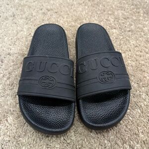 Black Gucci Slides